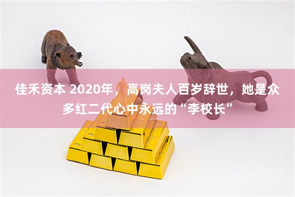 佳禾资本 2020年，高岗夫人百岁辞世，她是众多红二代心中永远的“李校长”